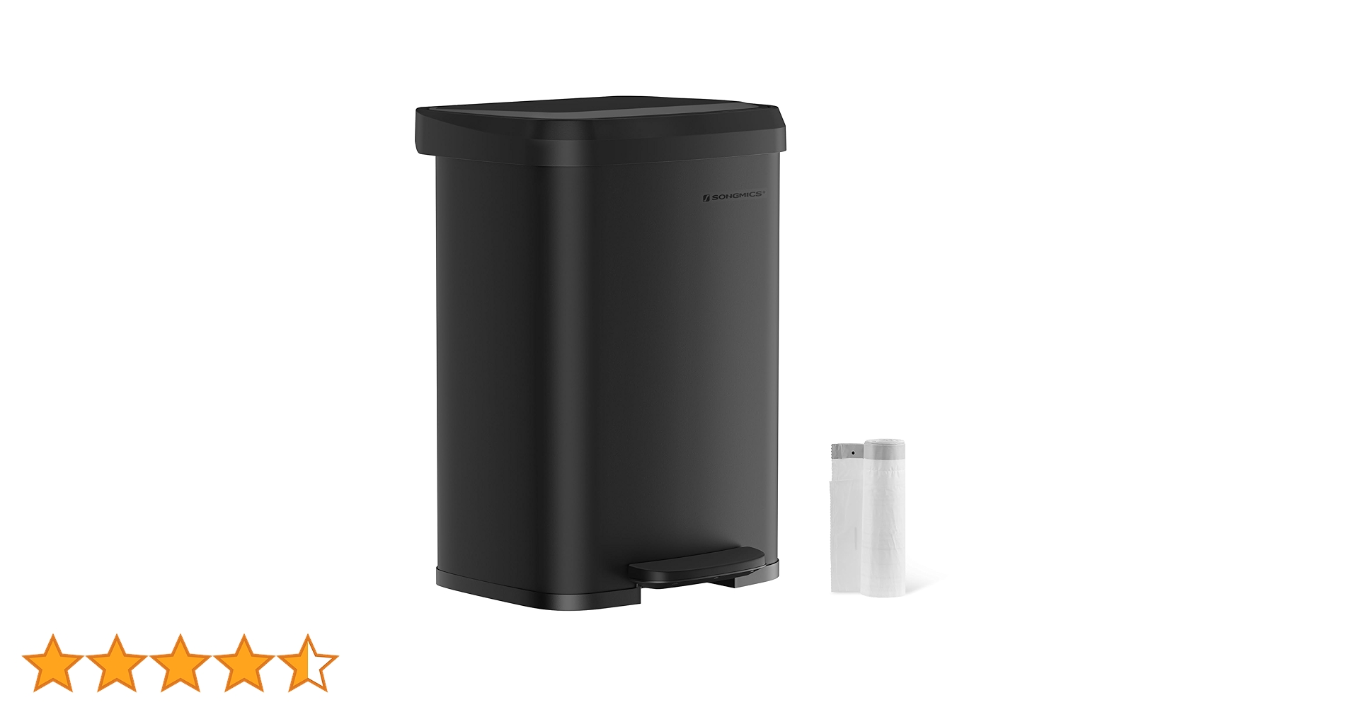 songmics 未使用品　ゴミ箱 ダストボックス ペダル式 楽天市場】SONGMICS ゴミ箱 分別 2連 2x15L 蓋付き キッチン